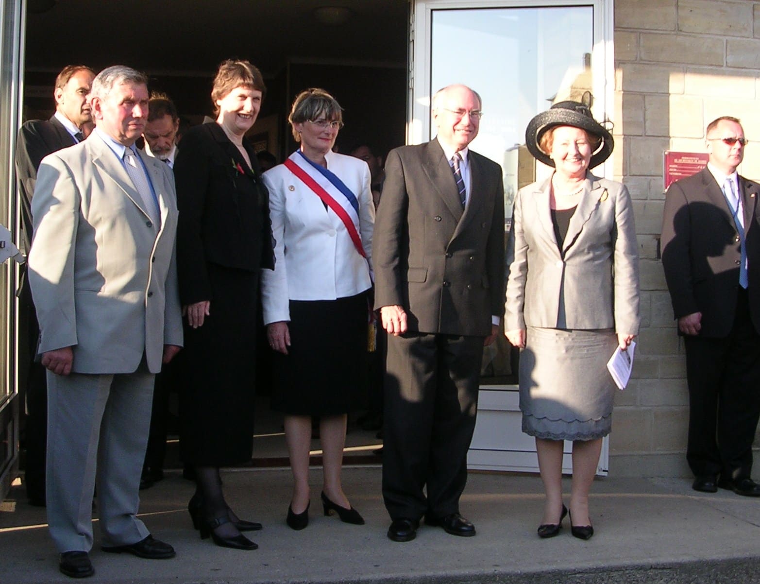 Photo 28 : J. Bréhin, H. Clark, N. Lepoultier, J. Howard, Mme Howard