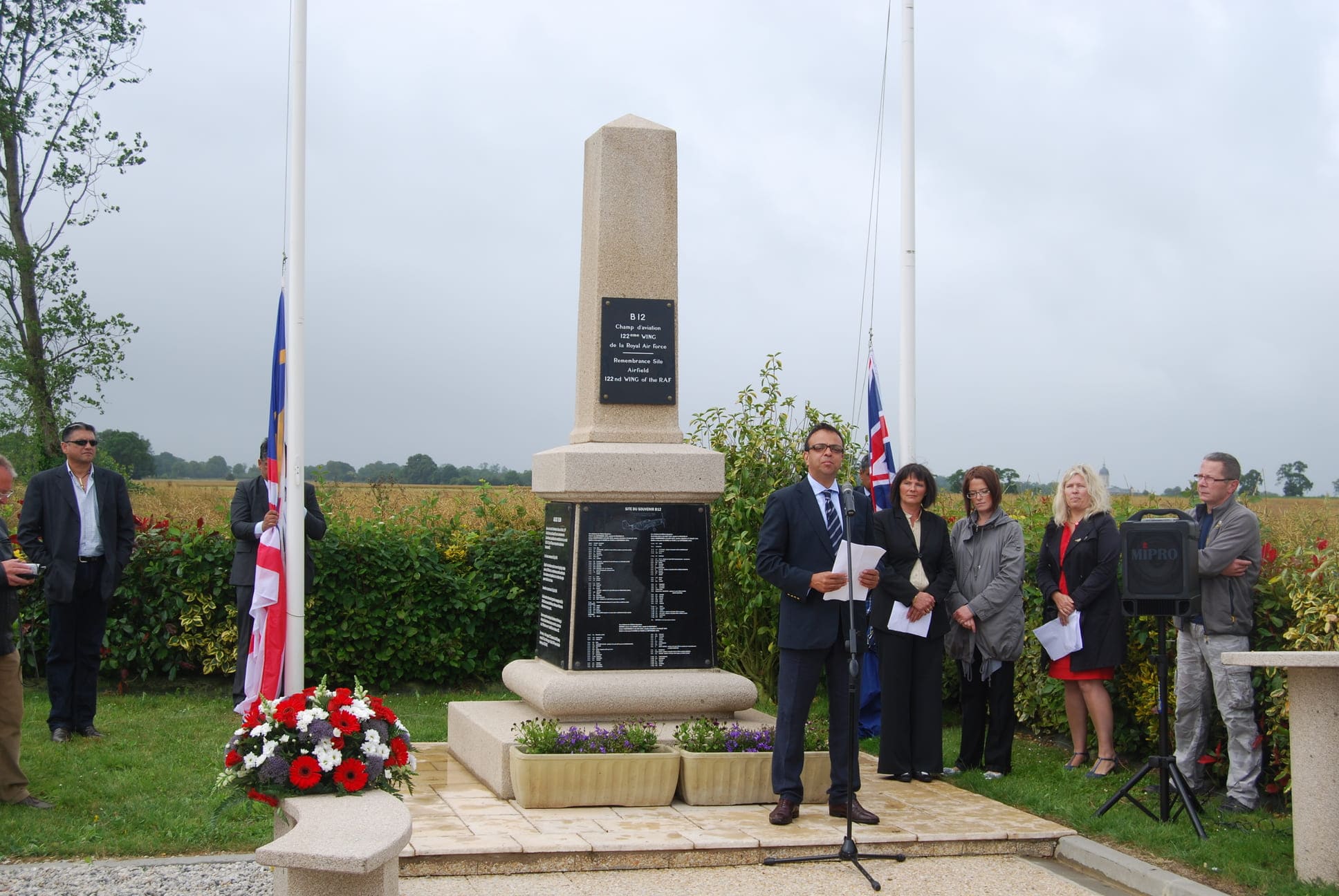 Discours prononcé par Piers TALALLA neveu du pilote.