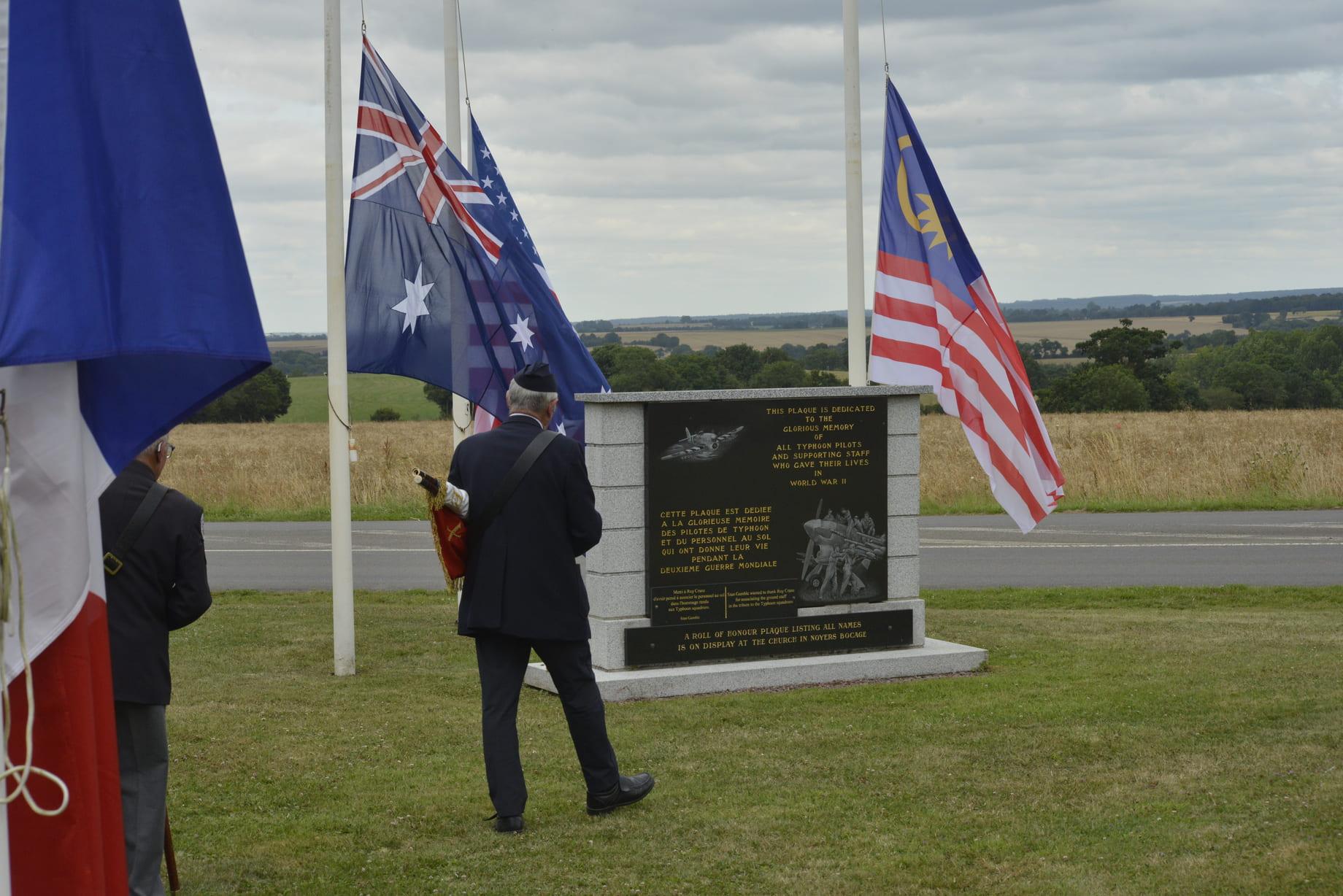 Cérémonie au mémorial de Noyers Bocage