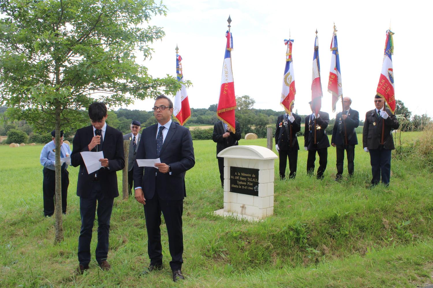 Discours de Piers TALALLA traduit par son fils Henry.